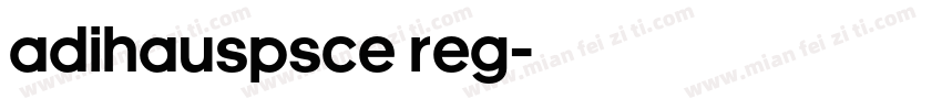 AdiHausPSCE Reg字体转换